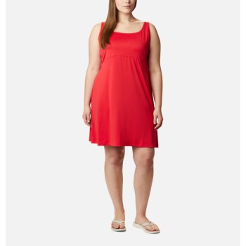 Columbia Ženske Haljine - PFG Freezer III Plus Size Crvene | LVJT-87342